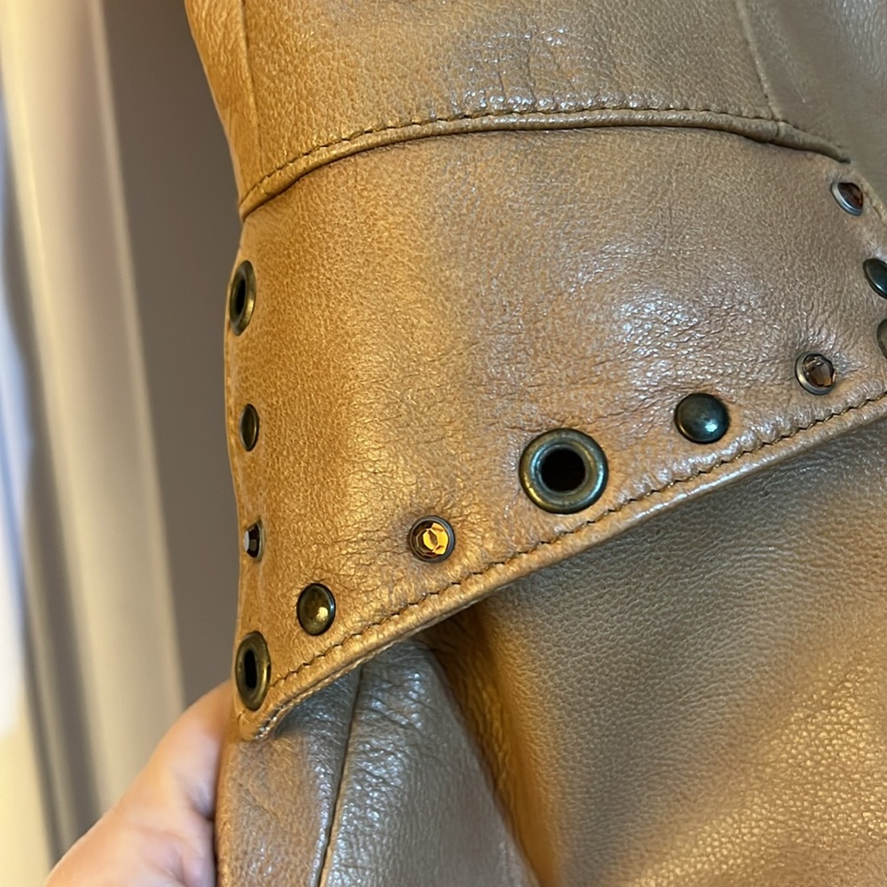 EREZ Vera Pelle studied leather jacket made in Italy - Picture 2 of 6